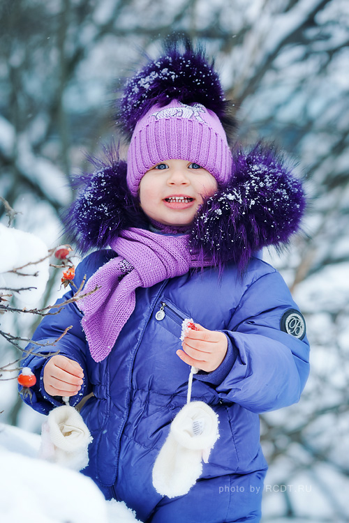 Детский зимний портрет