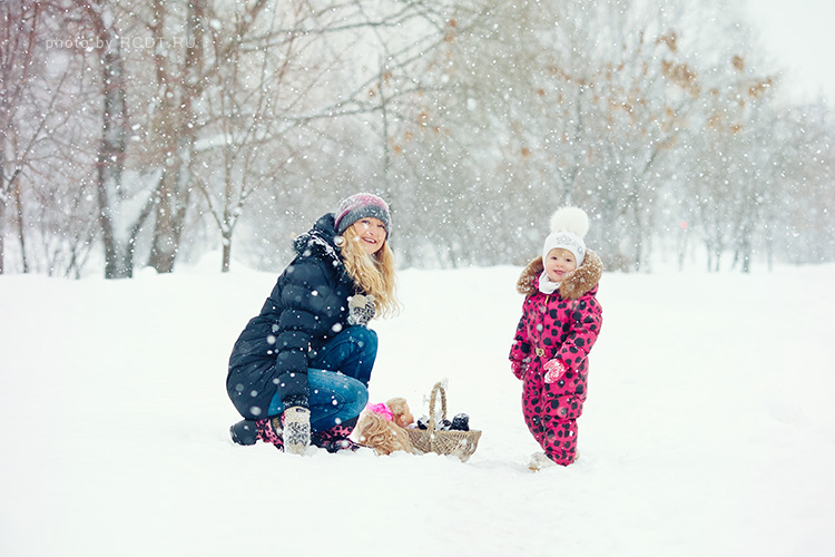 Детский фотограф зимой