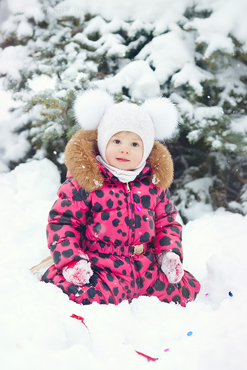 Зимняя детская фотография